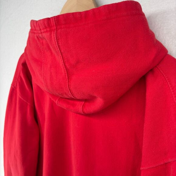 STEW LEONARDS Hoodie Adult XL Farm Fresh Supermarket Sweatshirt Fleece Red - Picture 7 of 14